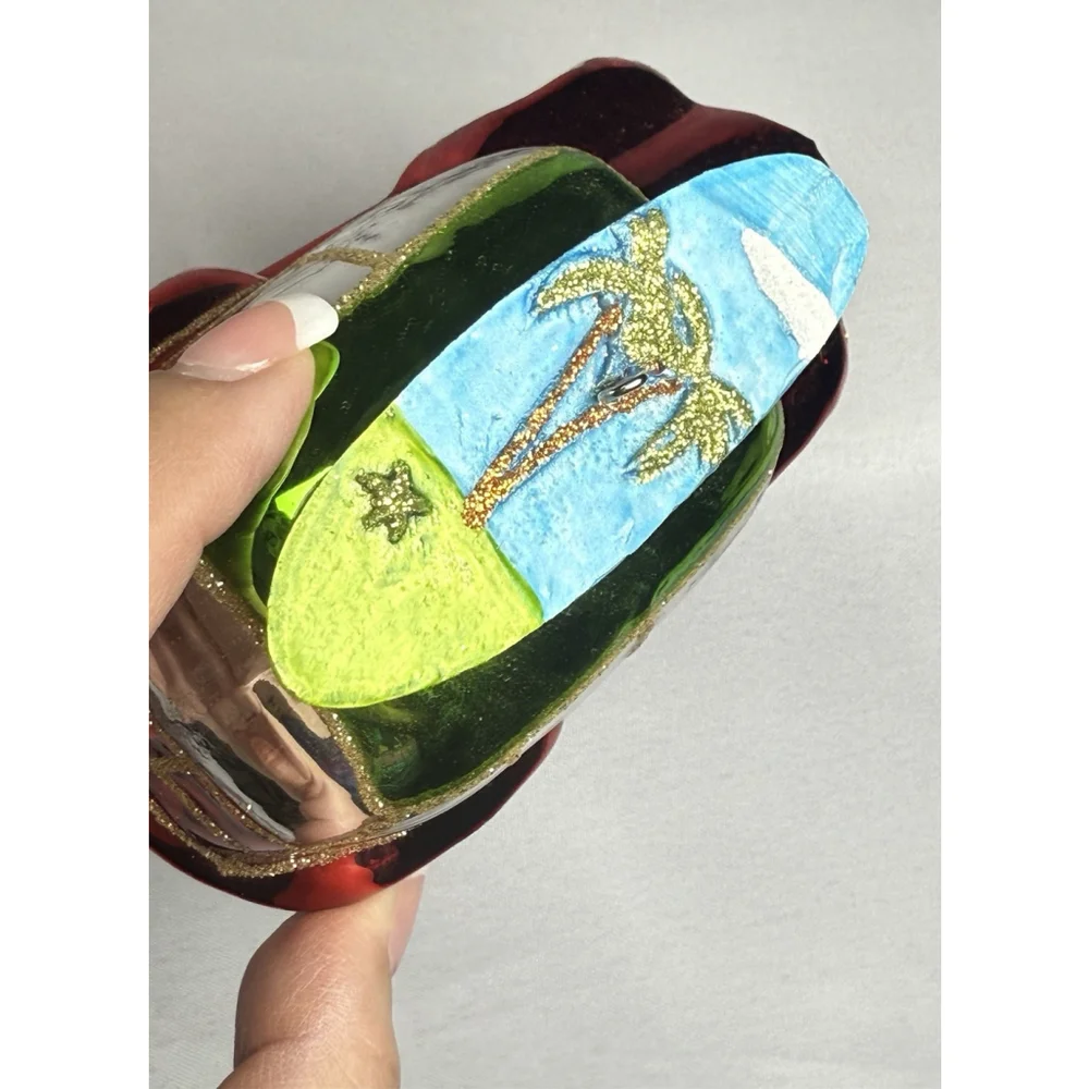 Mercury Glass? Station Wagon Automobile Car Christmas Ornament Surfboard Holiday
